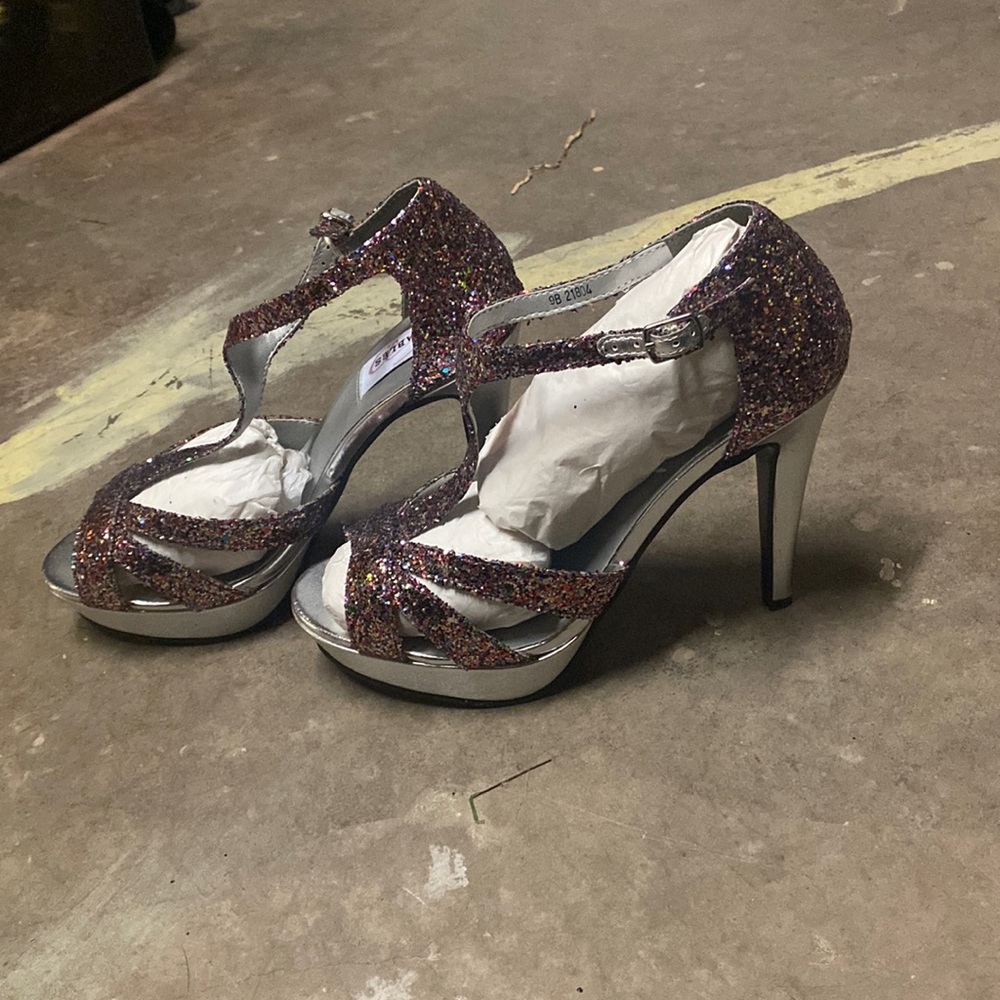 Multi sparkle glitter heels!